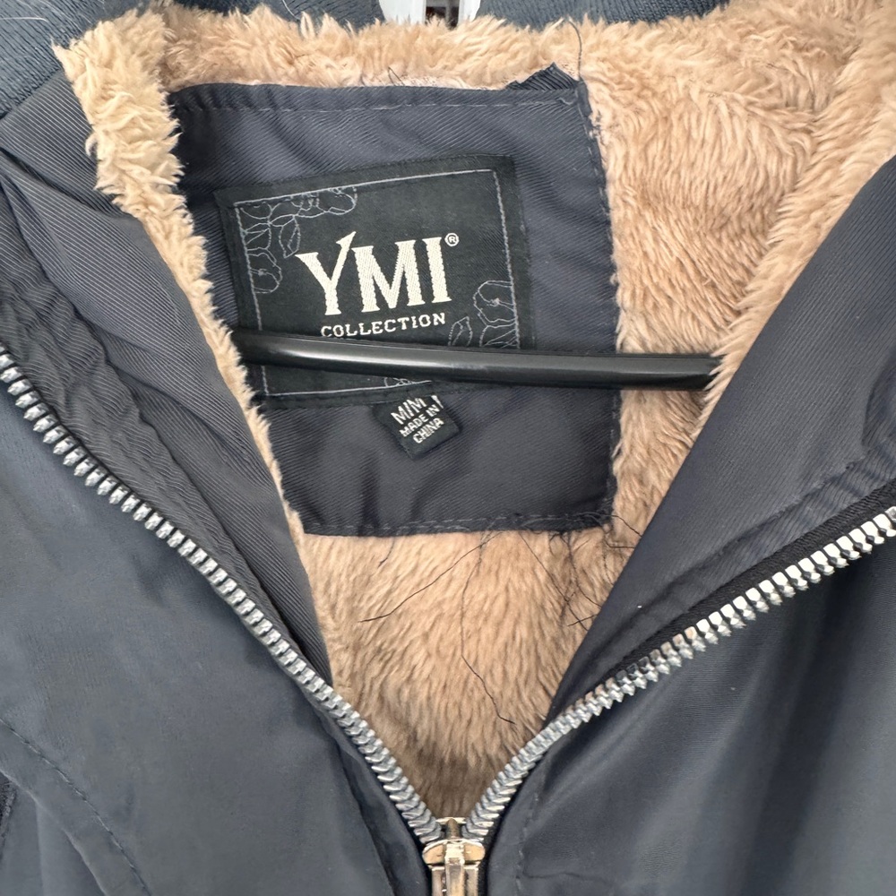 YMI Sherpa Lined Anorak Hooded Coat Parka Jacket - Picture 2 of 4